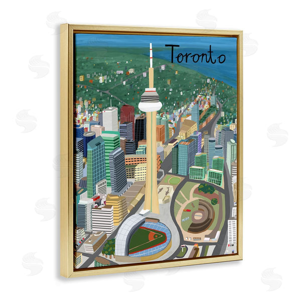 Stupell Industries Carla Daly | Colorful Toronto Canada Landmarks