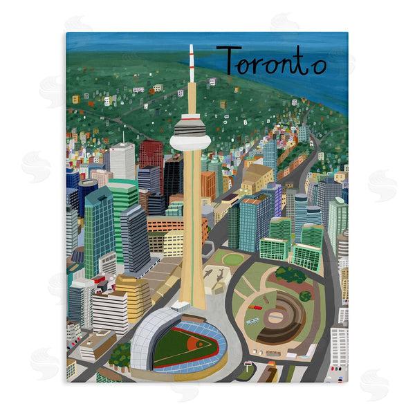stupell industries Carla Daly | Colorful Toronto Canada Landmarks