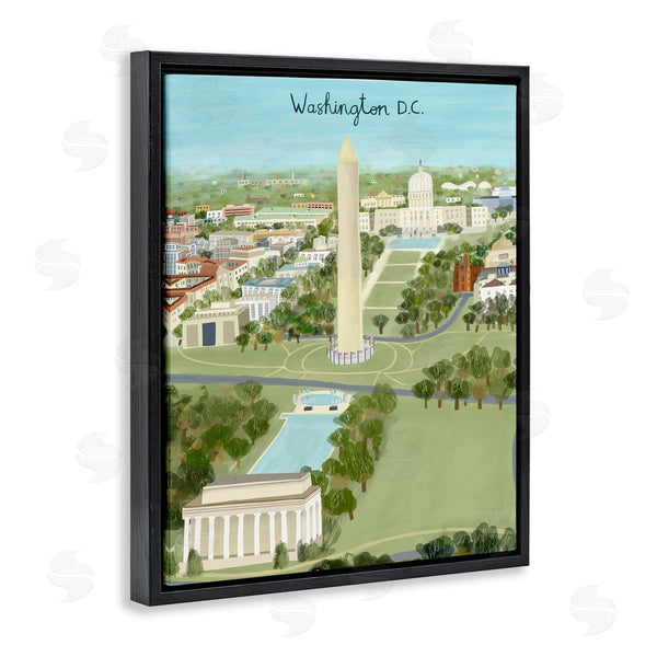 Stupell Industries Carla Daly | Colorful Washington D.C. Illustration