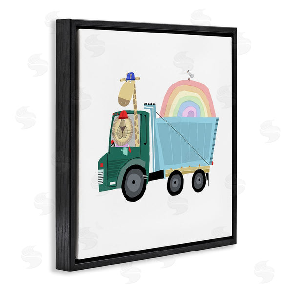 Stupell Industries Carla Daly | Construction Animals With Rainbow Wall Art