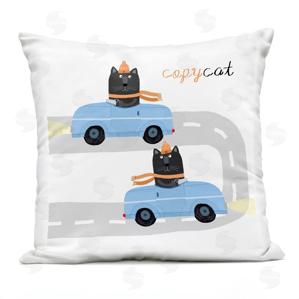 Stupell Industries Carla Daly | Copycat Kittens In Scarves Printed Throw Pillow