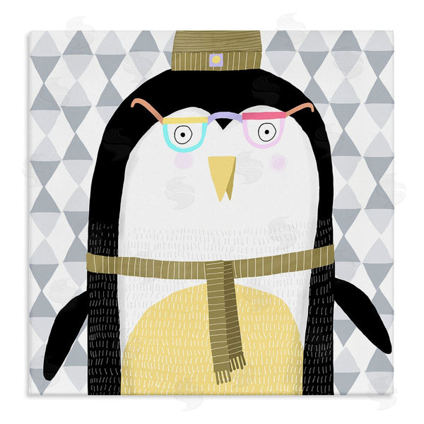 stupell industries Carla Daly | Cozy Penguin on Geometrics