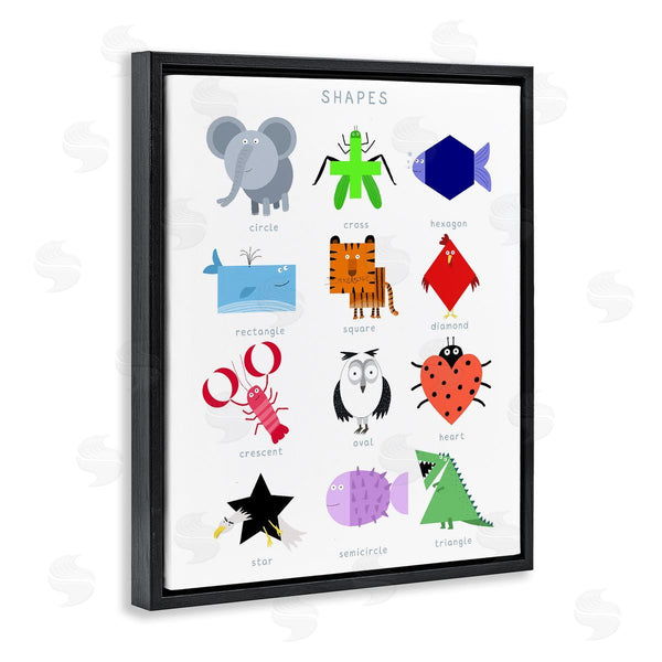 Stupell Industries Carla Daly | Creative Animal Shapes Chart