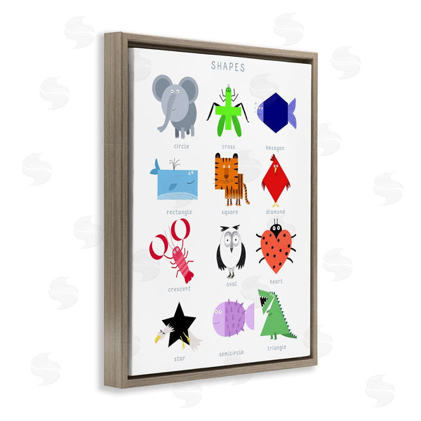 Stupell Industries Carla Daly | Creative Animal Shapes Chart