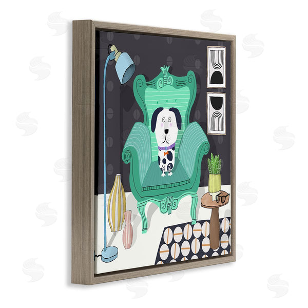 Stupell Industries Carla Daly | Dog In Modern Room Wall Art