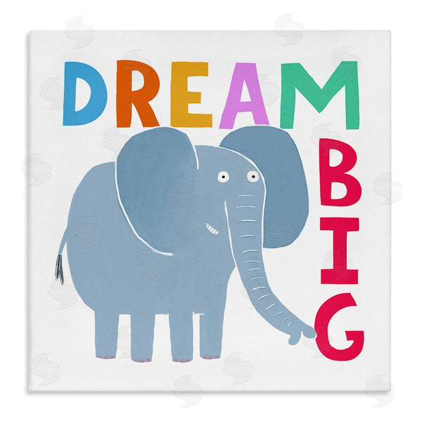 stupell industries Carla Daly | Dream Big Elephant Phrase Wall Art