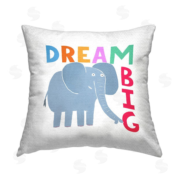 Stupell Industries Carla Daly | Dream Big Elephant Printed Throw Pillow