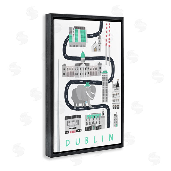 Stupell Industries Carla Daly | Dublin Whimsical Travel City