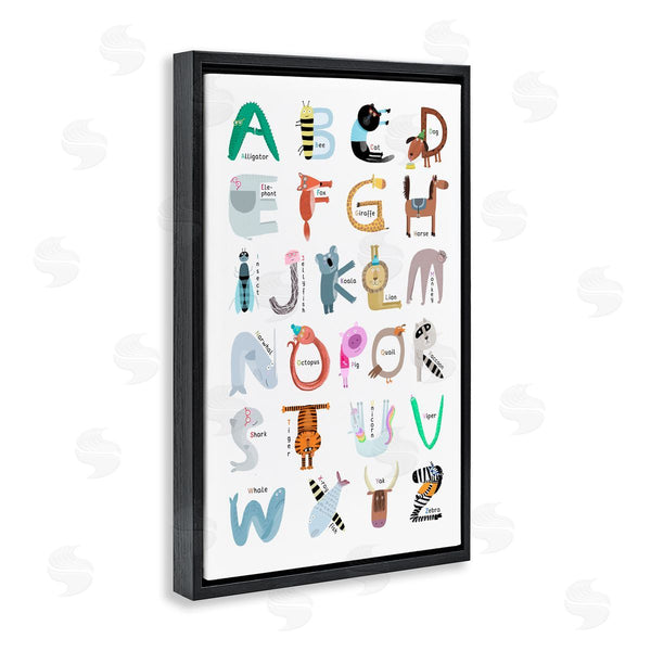 Stupell Industries Carla Daly | Educational Animal Letters