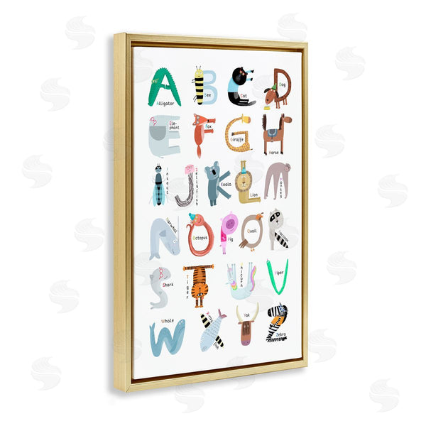 Stupell Industries Carla Daly | Educational Animal Letters