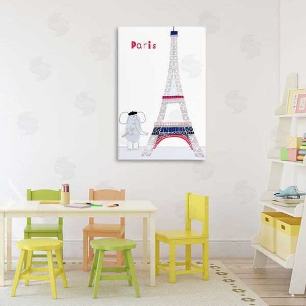 Stupell Industries Carla Daly | Elephant & Eiffel Tower Wall Art
