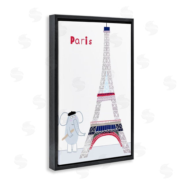 Stupell Industries Carla Daly | Elephant & Eiffel Tower Wall Art