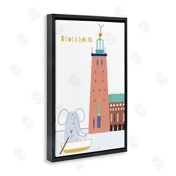 Stupell Industries Carla Daly | Elephant In Stockholm Boat Wall Art