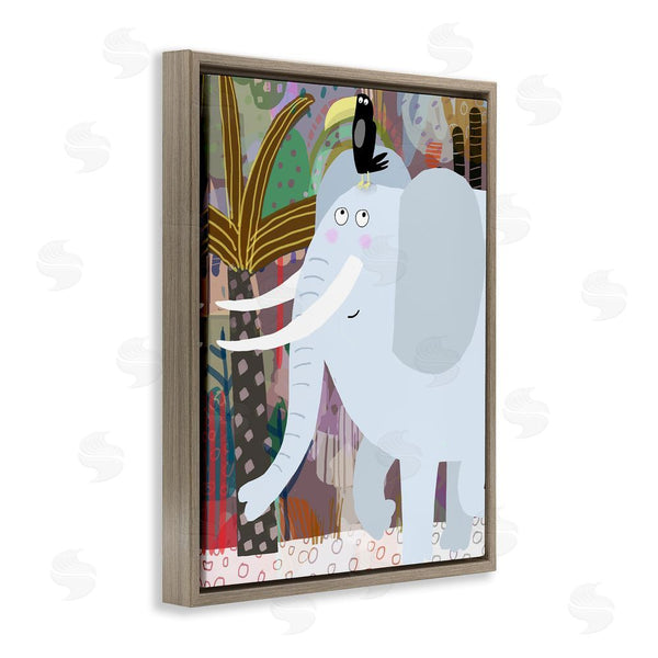 Stupell Industries Carla Daly | Elephant & Toucan In Jungle Wall Art