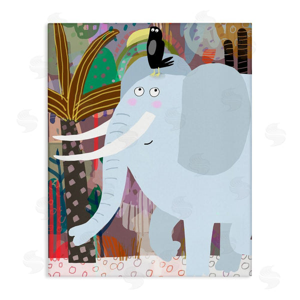 stupell industries Carla Daly | Elephant & Toucan in Jungle Wall Art