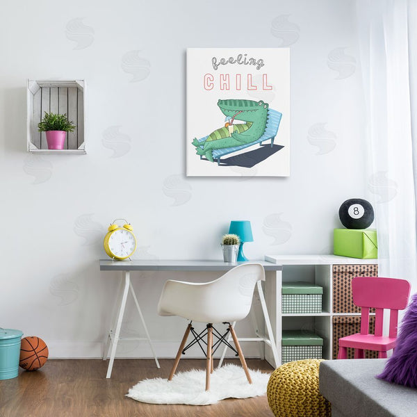 Stupell Industries Carla Daly | Feeling Chill Alligator Wall Art