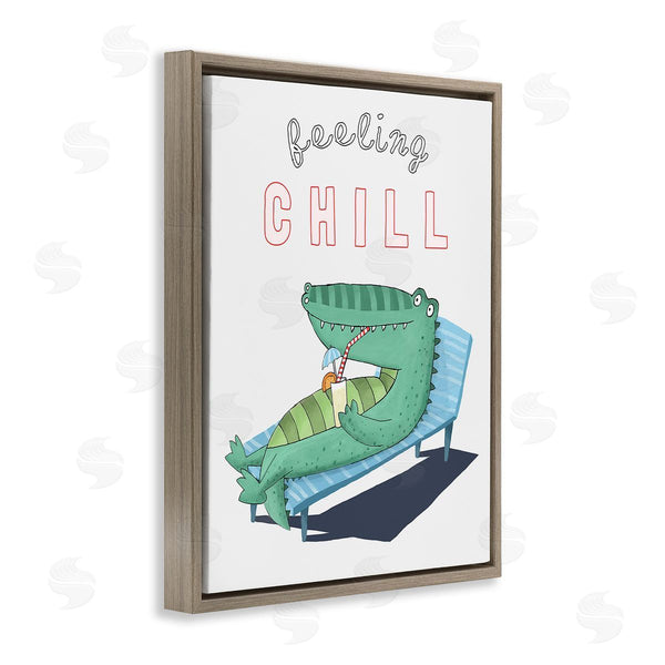 Stupell Industries Carla Daly | Feeling Chill Alligator Wall Art