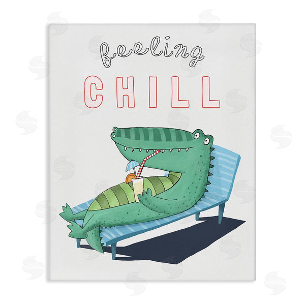 stupell industries Carla Daly | Feeling Chill Alligator Wall Art