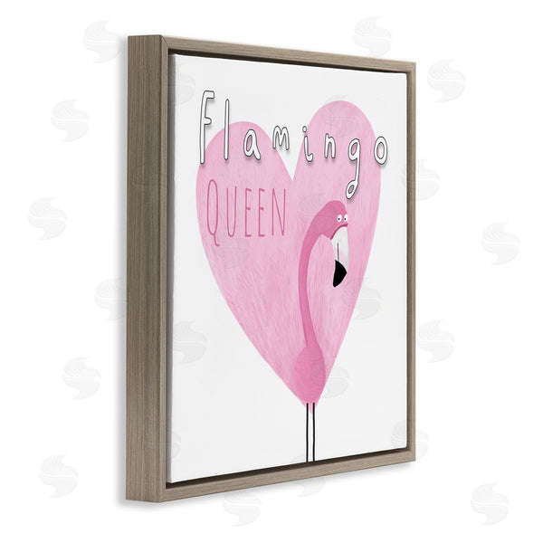 Stupell Industries Carla Daly | Flamingo Queen Phrase Wall Art