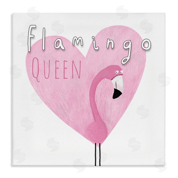 stupell industries Carla Daly | Flamingo Queen Phrase Wall Art