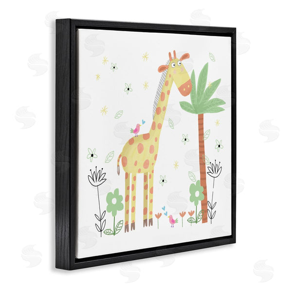 Stupell Industries Carla Daly | Floral Baby Giraffe Illustration