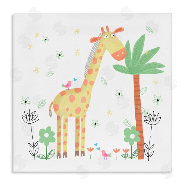 stupell industries Carla Daly | Floral Baby Giraffe Illustration