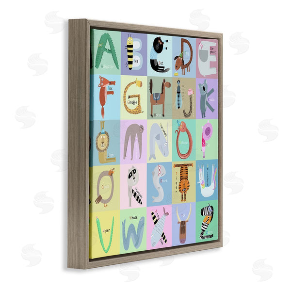 Stupell Industries Carla Daly | Fun Animals Educational Letters