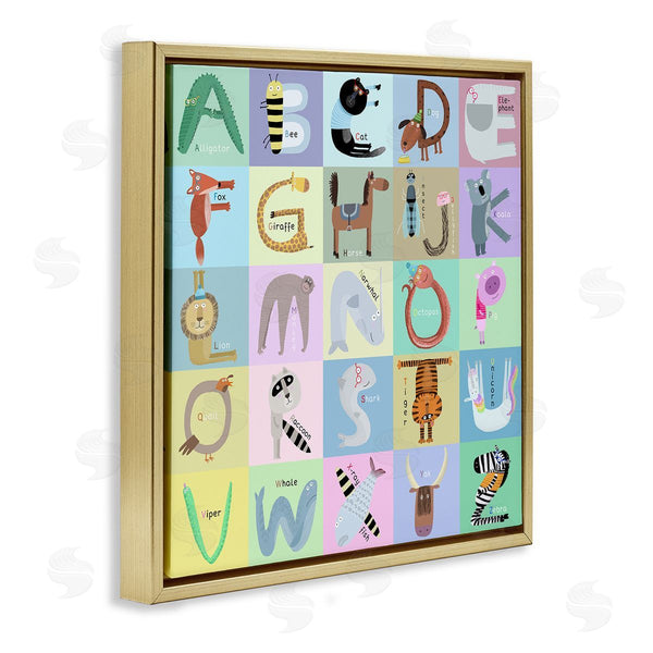 Stupell Industries Carla Daly | Fun Animals Educational Letters