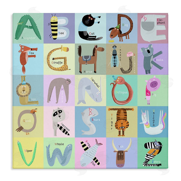 stupell industries Carla Daly | Fun Animals Educational Letters