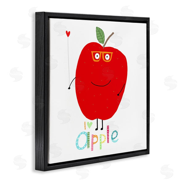 Stupell Industries Carla Daly | Fun Smiling Apple Wall Art