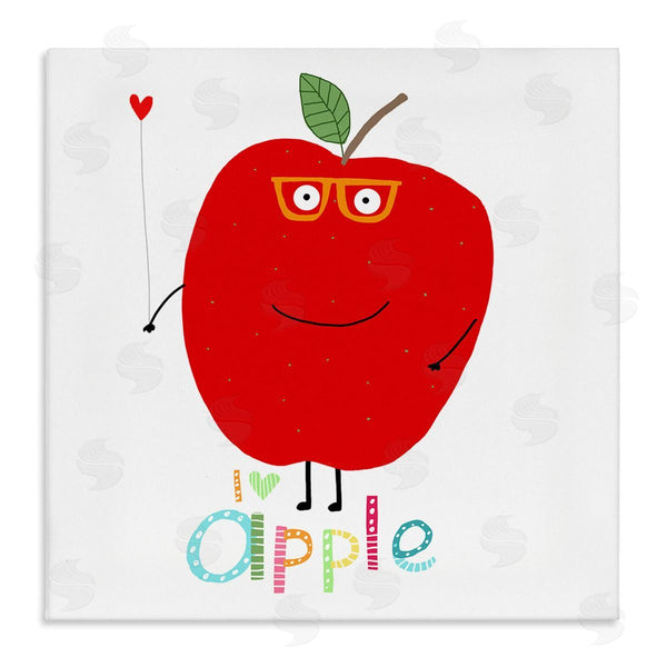 stupell industries Carla Daly | Fun Smiling Apple Wall Art