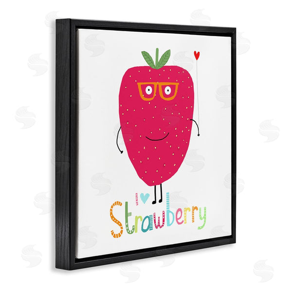 Stupell Industries Carla Daly | Fun Smiling Strawberry Wall Art