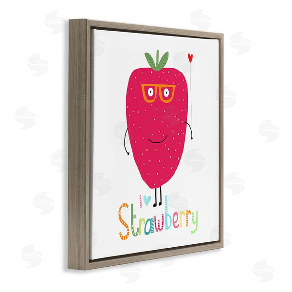 Stupell Industries Carla Daly | Fun Smiling Strawberry Wall Art