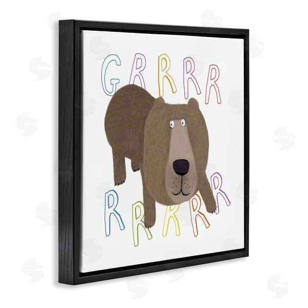 Stupell Industries Carla Daly | Grrrr Roaring Wild Bear Wall Art