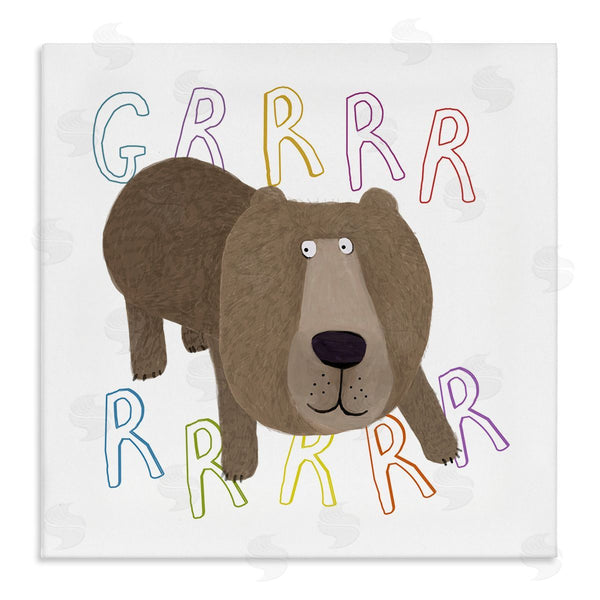 stupell industries Carla Daly | Grrrr Roaring Wild Bear Wall Art