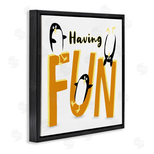 Stupell Industries Carla Daly | Having Fun Penguins Wall Art