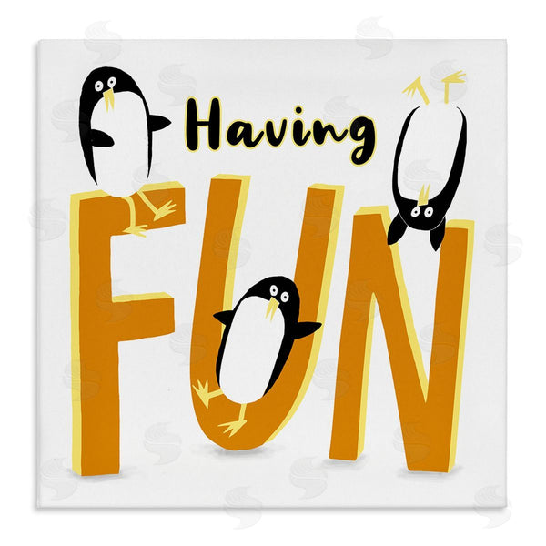 stupell industries Carla Daly | Having Fun Penguins Wall Art