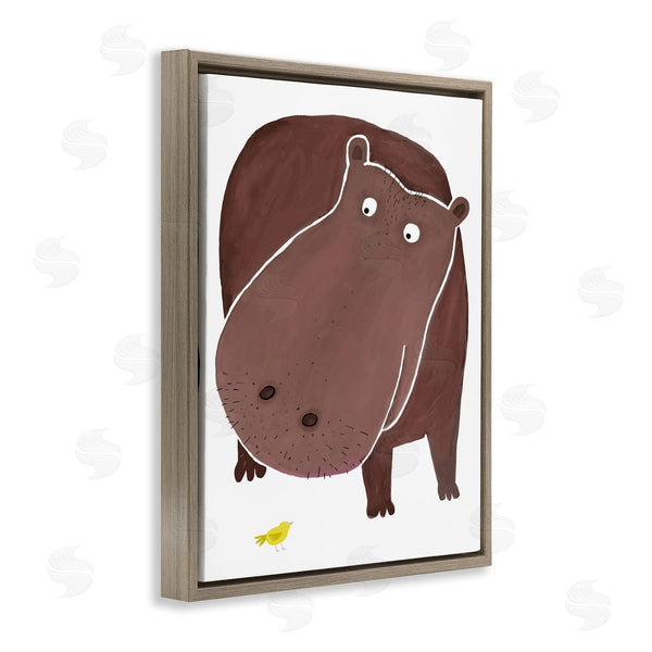 Stupell Industries Carla Daly | Hippo And Bird Friends