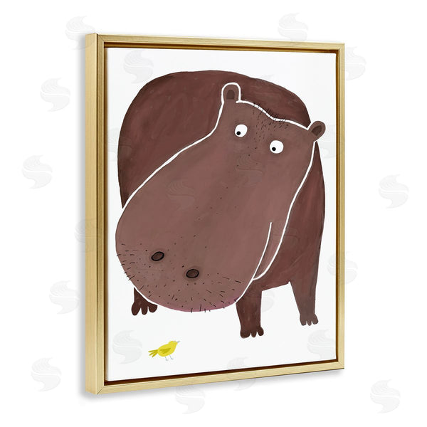 Stupell Industries Carla Daly | Hippo And Bird Friends