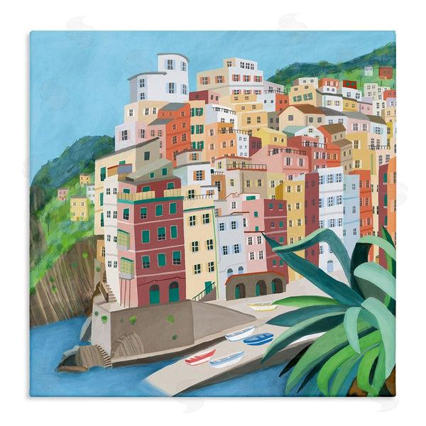 stupell industries Carla Daly | Italian City Port Seaside Urban Skyline Wall Art