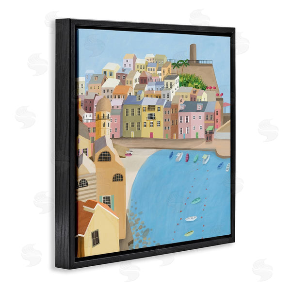 Stupell Industries Carla Daly | Italian Seaside Architecture Coastal City Port Wall Art