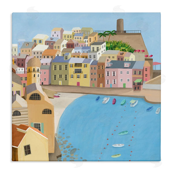 stupell industries Carla Daly | Italian Seaside Architecture Coastal City Port Wall Art