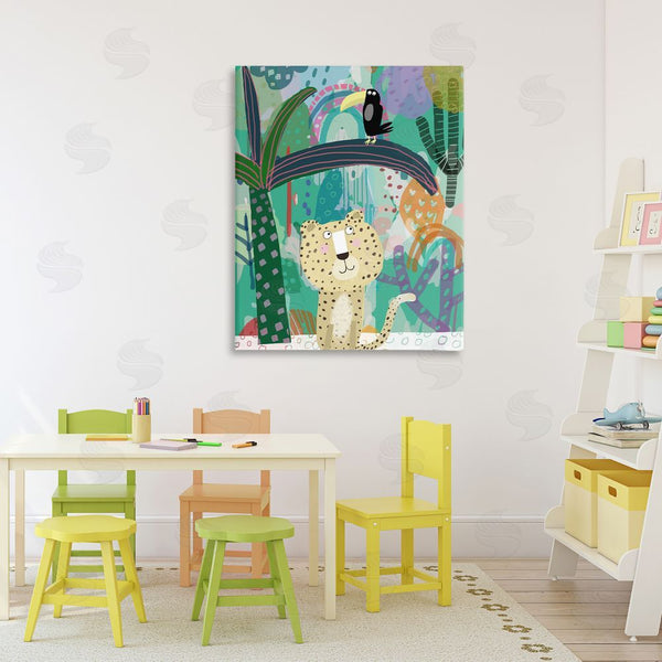 Stupell Industries Carla Daly | Jungle Cheetah & Toucan Wall Art