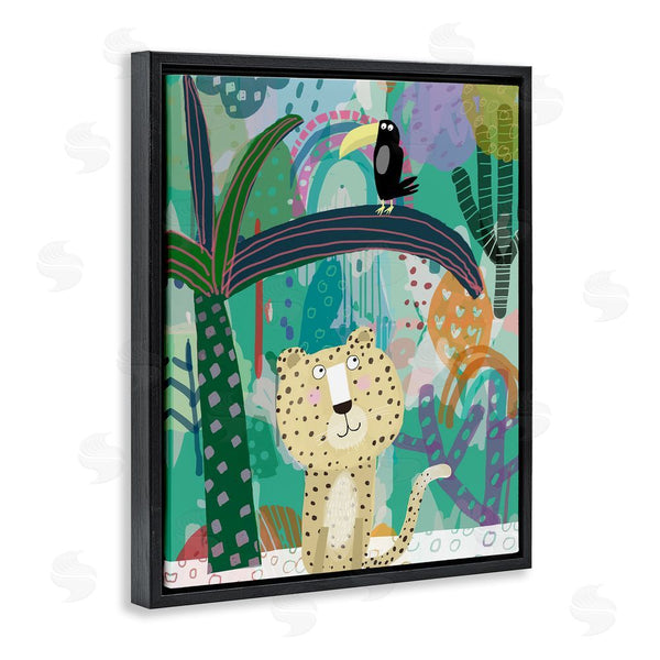 Stupell Industries Carla Daly | Jungle Cheetah & Toucan Wall Art