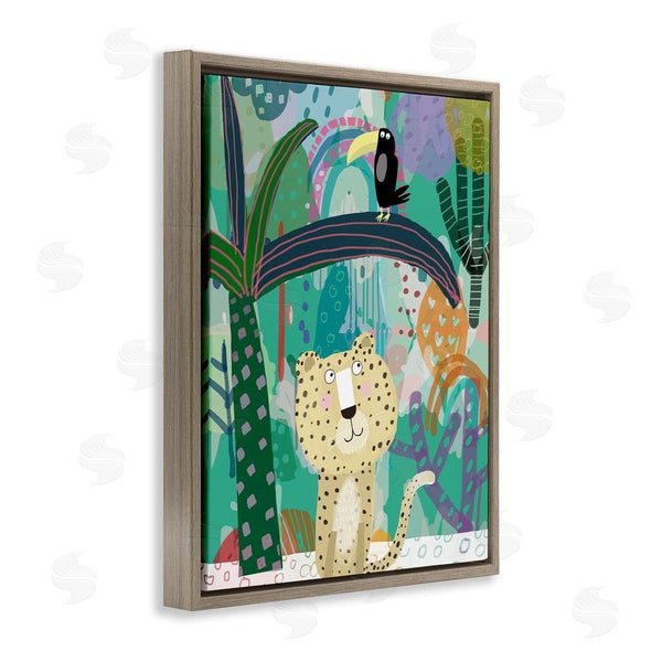 Stupell Industries Carla Daly | Jungle Cheetah & Toucan Wall Art