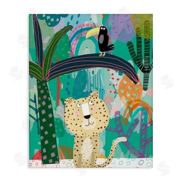 stupell industries Carla Daly | Jungle Cheetah & Toucan Wall Art