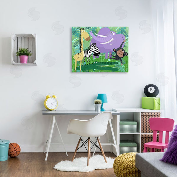 Stupell Industries Carla Daly | Jungle Wildlife Animals Wall Art