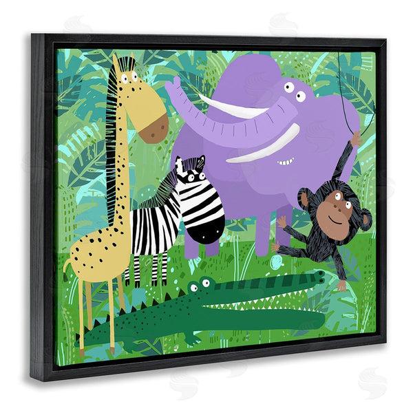 Stupell Industries Carla Daly | Jungle Wildlife Animals Wall Art