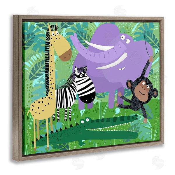 Stupell Industries Carla Daly | Jungle Wildlife Animals Wall Art