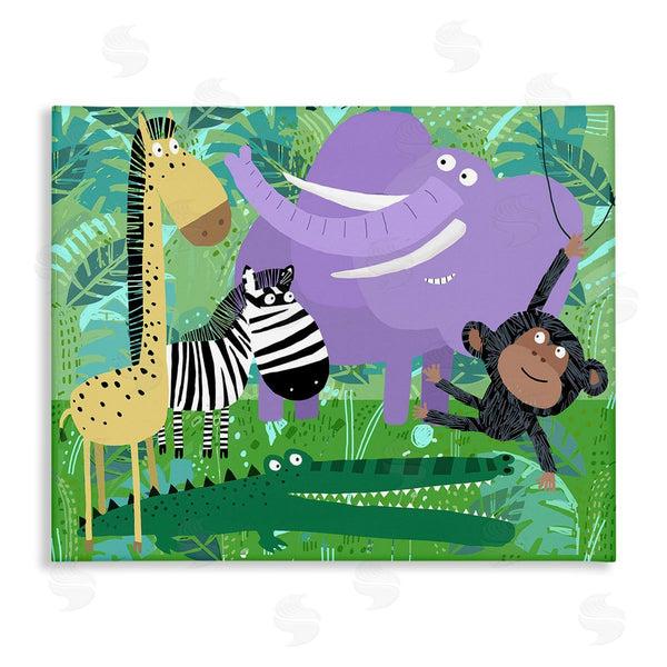stupell industries Carla Daly | Jungle Wildlife Animals Wall Art
